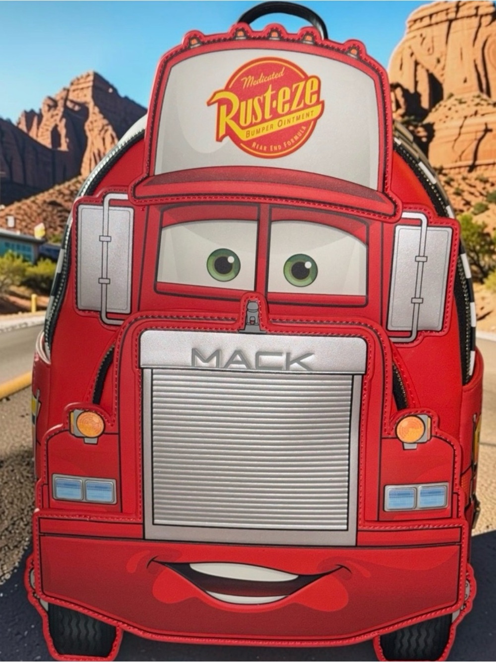 Loungefly Disney Pixar Cars Mack Mini Backpack